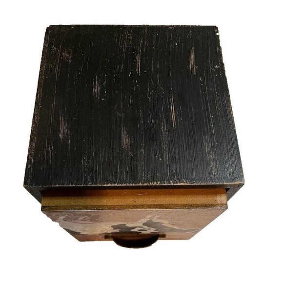 Hobby Lobby Cow Drawer Storage Cube Box 7"w x 8"h  Countrycore Rustic Farmcore - Picture 2 of 6